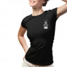 Camiseta negra de mujer con diseño delantero de Bottled Storm
